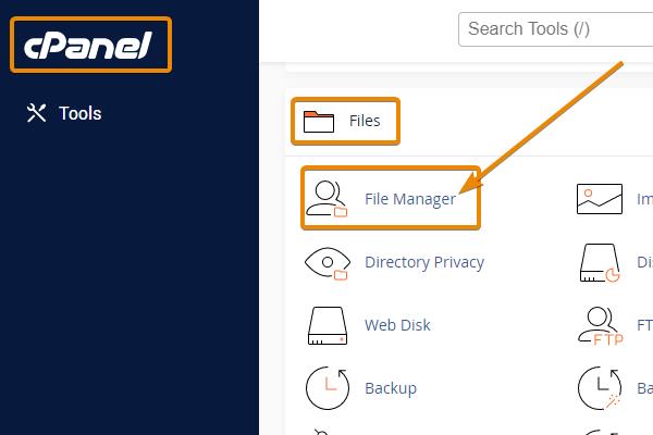 location of file manager