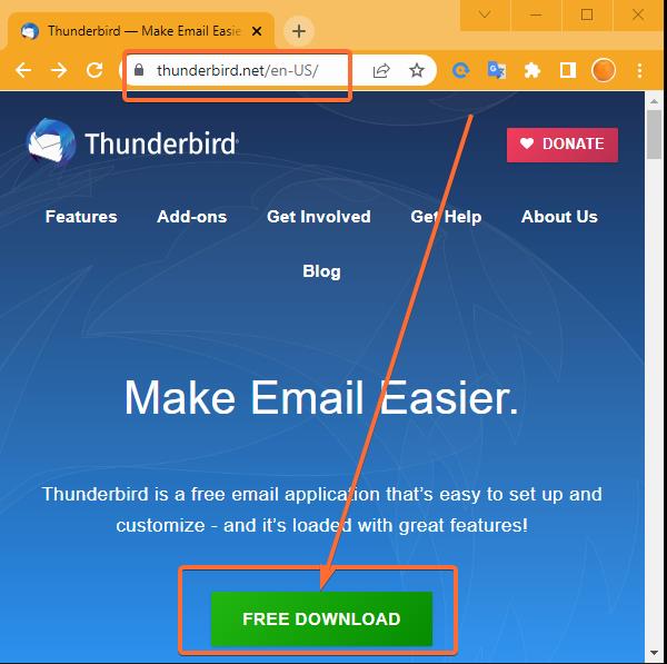 mozilla thunderbird download page